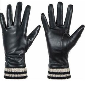 Women Winter Leather Driving Gloves by Dsane Small